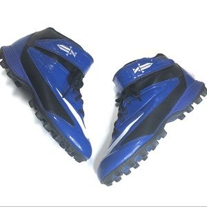blue youth football cleats